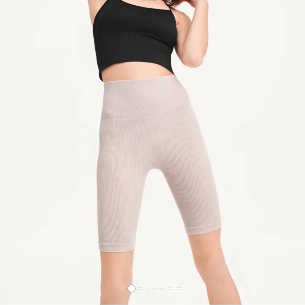 DKNY Rib Knit Biker Shorts